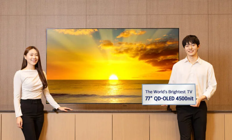سامسونگ درخشان ترین تلویزیونQD-OLED جهان را رونمایی کرد