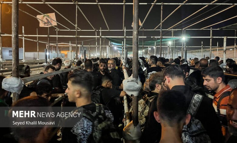 تردد روزانه بیش از ۱۳ هزار زائر عاشورایی از مرز شلمچه