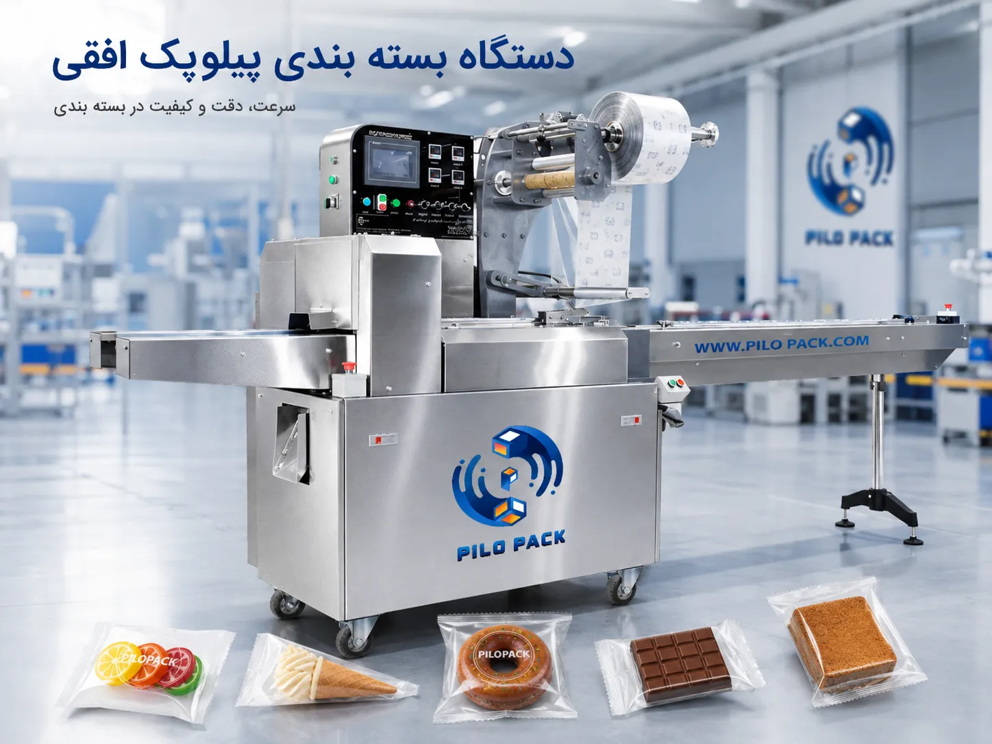 دستگاه بسته بندی پیلوپک افقی | قیمت و خرید دستگاه بسته بندی صنعتی