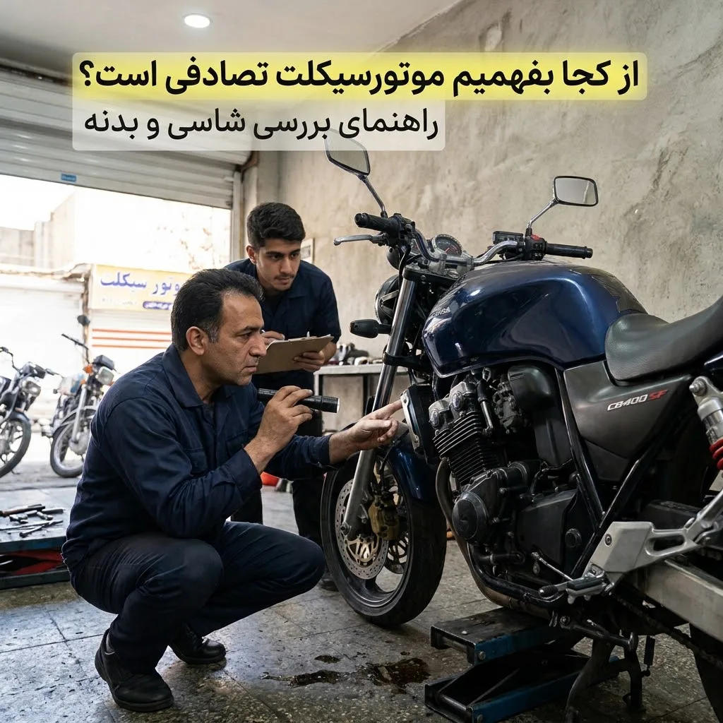 از کجا بفهمیم موتور سیکلت تصادفی است؟