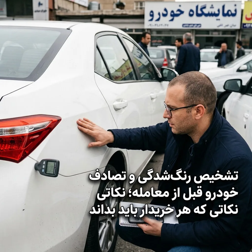 تشخیص رنگشدگی و تصادف خودرو قبل از معامله